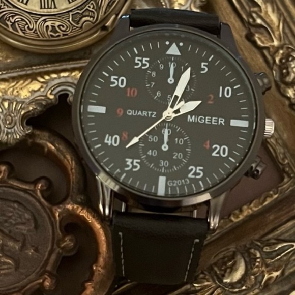 MIGEER RELOGIO • Black Watch New Battery Ready To Wear - Picture 4 of 4